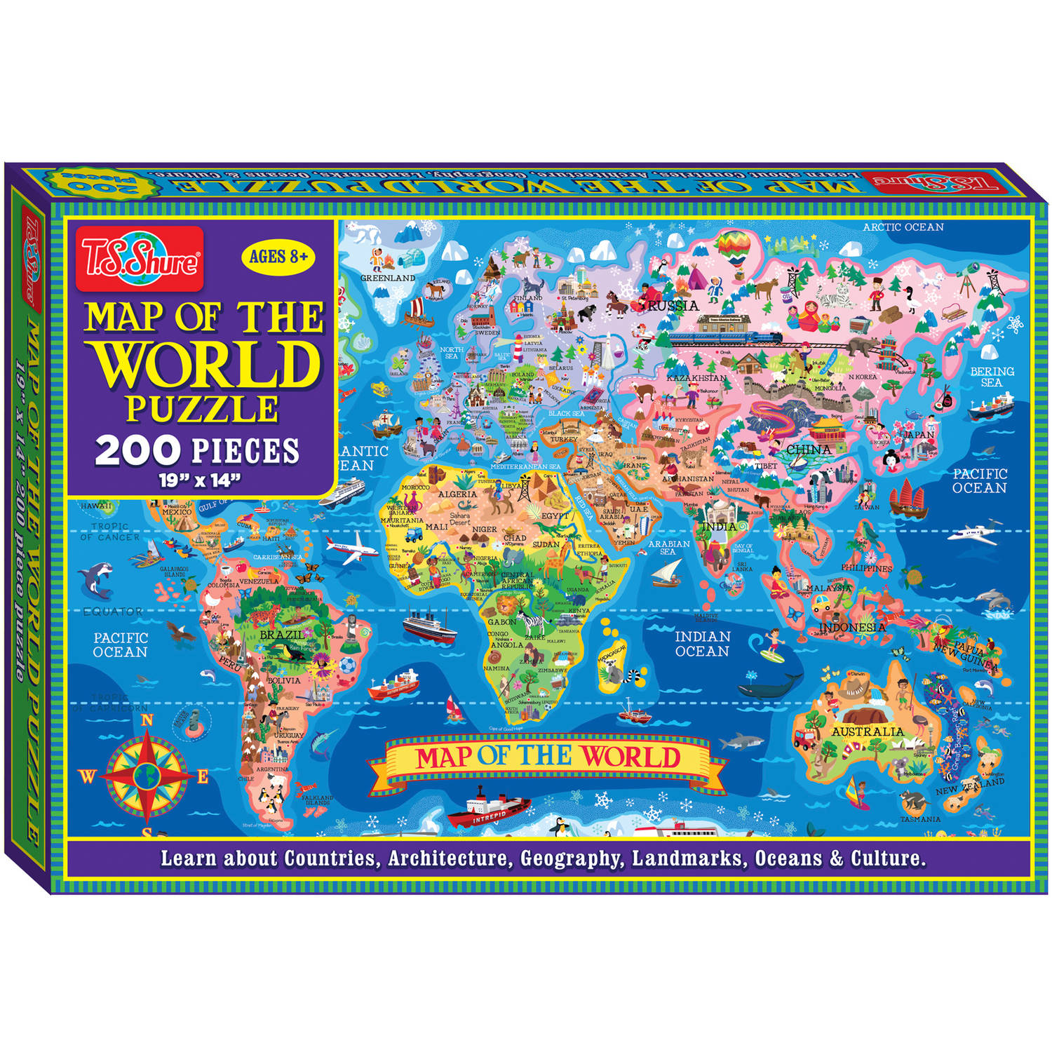 TS-Shure-mapa-del-mundo-Jigsaw-Puzzle-200-piezas_2