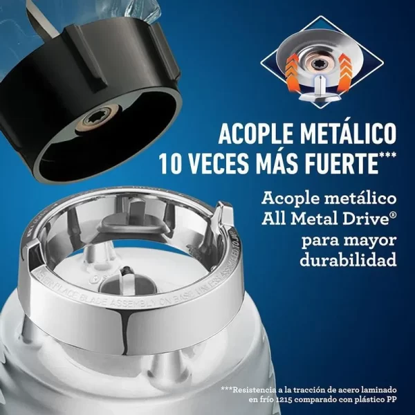 Licuadora vaso de vidrio 3vel cromada 700w