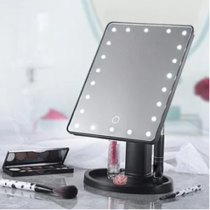 Espejo de Tocador con Luz Led Negro