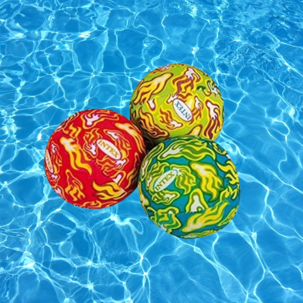 BOLAS SALPICANTES PISCINA X 3 UNI COLORES SURTIDOS