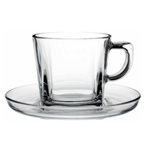 Set 6 Pocillos + Platos Café/té carre