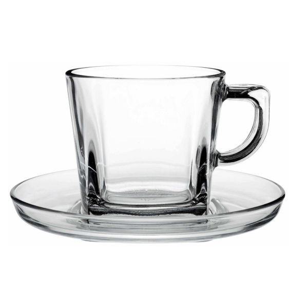 Set 6 Pocillos + Platos Café/té carre