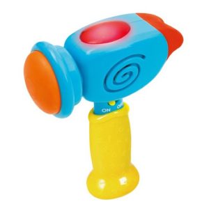 Martillo plastico con luces y sonidos.