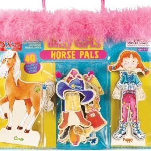 ESTUCHE FIGURAS MAGNETICAS CHICAS VAQUERAS Y ACCESORIOS X 40 PIEZAS