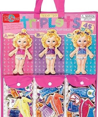 ESTUCHE FIGURAS MAGNETICAS VESTIR BEBES X 45 PIEZAS