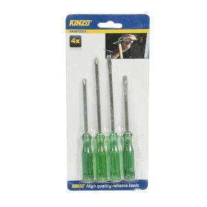 Set 4 Destornilladores Impacto ligero Kinzo