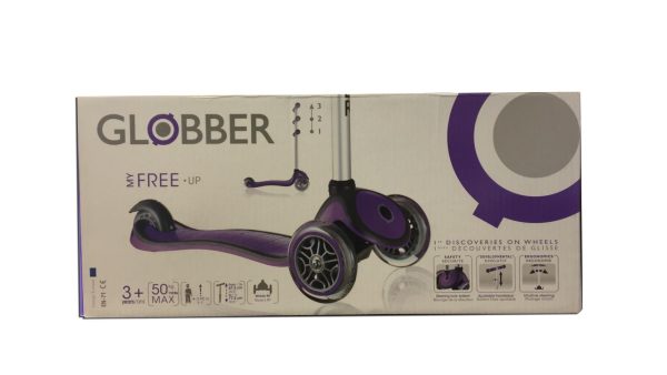 Patineta Globber My Free Morado Solido - Image 2