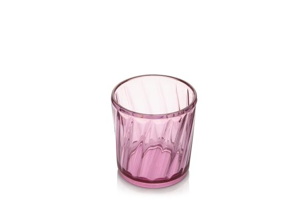 VASO BEBIDA CORTA LUNAR TRANSPARENTE CIRUELA 325 ML