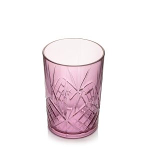 VASO BEBIDA LARGA TRANSPARENTE CIRUELA CHARISMA 410 ML