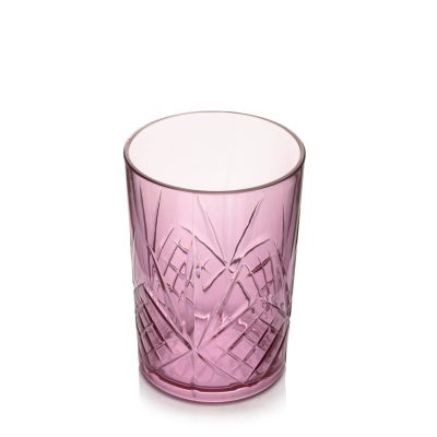 VASO BEBIDA LARGA TRANSPARENTE CIRUELA CHARISMA 410 ML