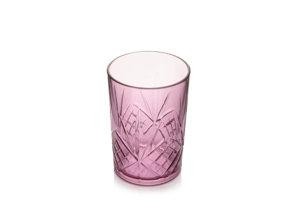 VASO BEBIDA LARGA TRANSPARENTE CIRUELA CHARISMA 410 ML