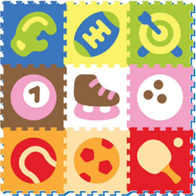 PISO DECORATIVO DEPORTES 9 PCS