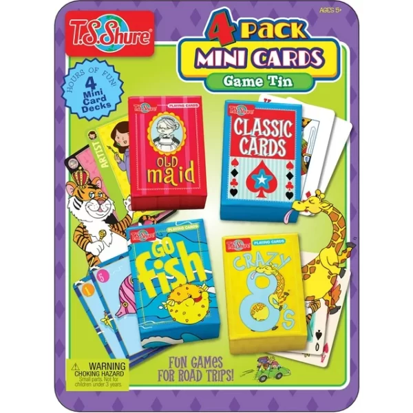 Minijuegos de cartas TS Shure, paquete de 4