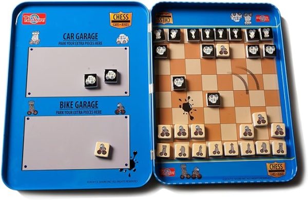Juego de ajedrez magnético autos y motos - Image 3