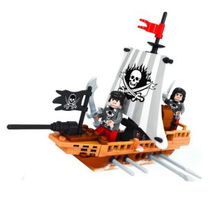 Barco pirata para construir de 100 piezas