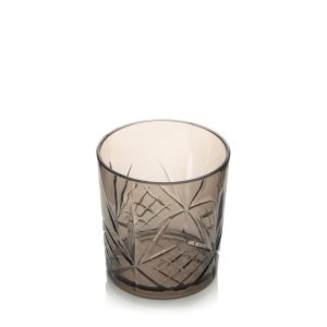 VASO CORTO TRANSPARENTE CHARISMA 325 ML AHUMADO