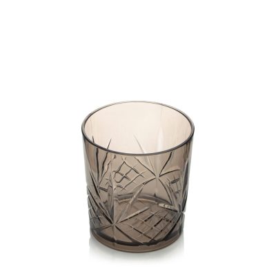 VASO CORTO TRANSPARENTE CHARISMA 325 ML AHUMADO