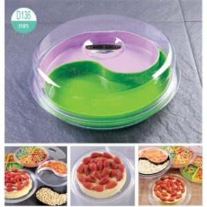 Recipiente Plastico Dos Compartimientos