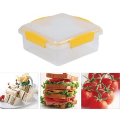 Contenedor Cuadrado Plastico850ml.