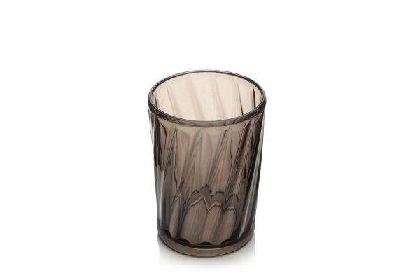 VASO BEBIDA CORTA TRANSPARENTE GRIS AHUMADO LUNAR 410 ML - Image 2