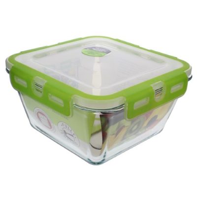 Contenedor de alimentos de 860cc con tapa de bloqueo