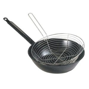 Sartén Esmaltada con Cestillo 24 cms
