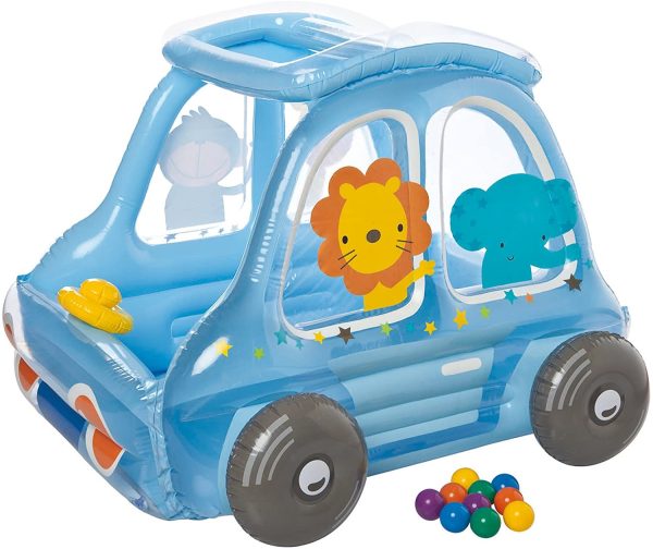 CENTRO DE JUEGOS INFLABLE COCHECITO ANIMALES CON 10 BOLAS - Image 2