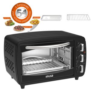 HORNO TOSTADOR 5 EN 1 IMUSA CON FUNCION FREIR CON AIRE CALIENTE