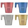 Set  de  4 Mug  casabalca metalico  colores pastel surtidos  70 cc 2 1/4 oz - Image 2