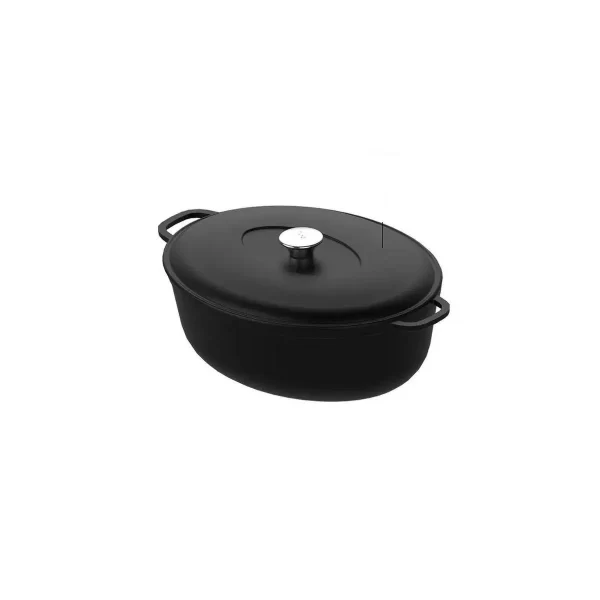 CALDERO OVALADO ALUMINIO FUNDIDO 33 X 26CMS DELICIA