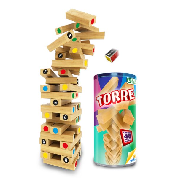 Juego mesa Torre empaque metal