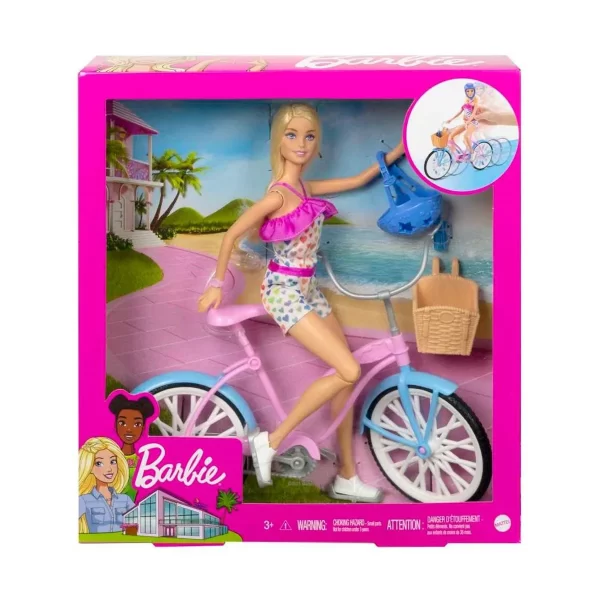 BARBIE BICICLETA CON MUÑECA