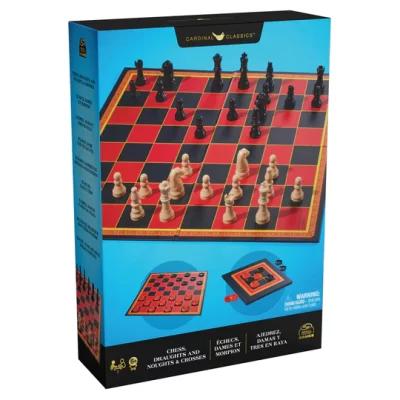 Juego Mesa Ajedrez, Damas Y Tres En Raya Clásicos