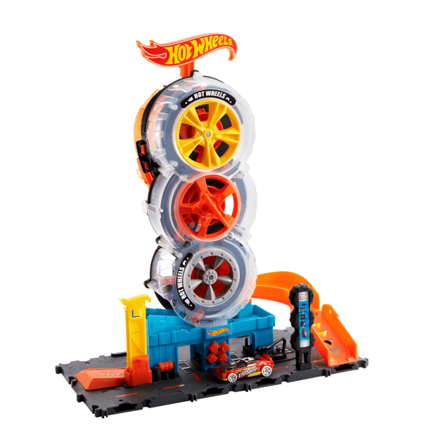 HOT WHEELS CITY SUPER TIENDA DE LLANTAS - Image 3