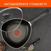 Wok Triangular IMUSA Hard Titanium 30cm Anti Tapa Vidrio - Image 2