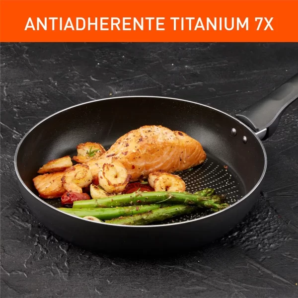 Sartén IMUSA 20 cm Hard Titanium Tapa Vidrio - Image 3