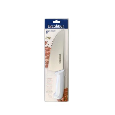 CUCHILLO CARNICERO 8" LAMINA ANCHA Y FILOSA BLISTER