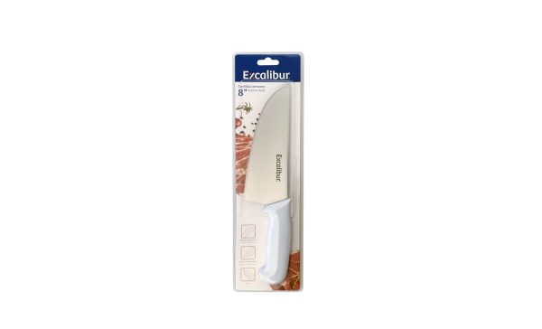 CUCHILLO CARNICERO 8" LAMINA ANCHA Y FILOSA BLISTER