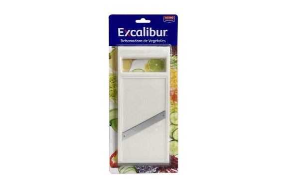 MANDOLINA MANUAL PLAST REBANADOR ACERO INOX