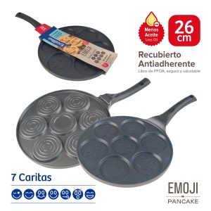 SARTEN CON MOLDE 7 DISEÑOS 26CM