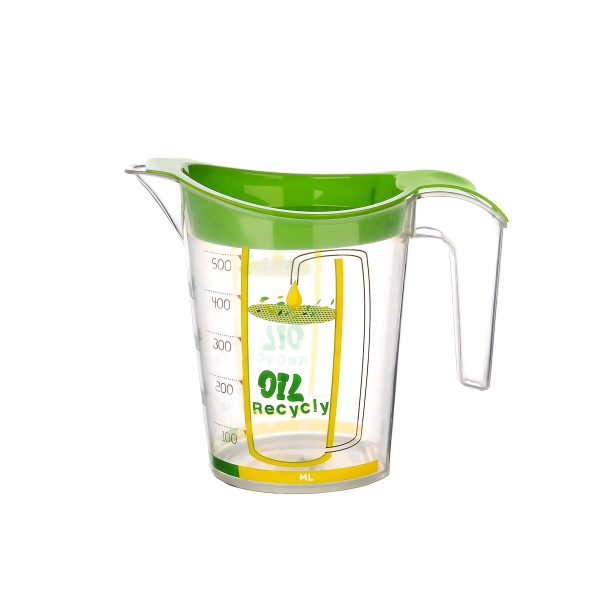 JARRA RECICLADORA COLADOR DE ACEITE 500 ML