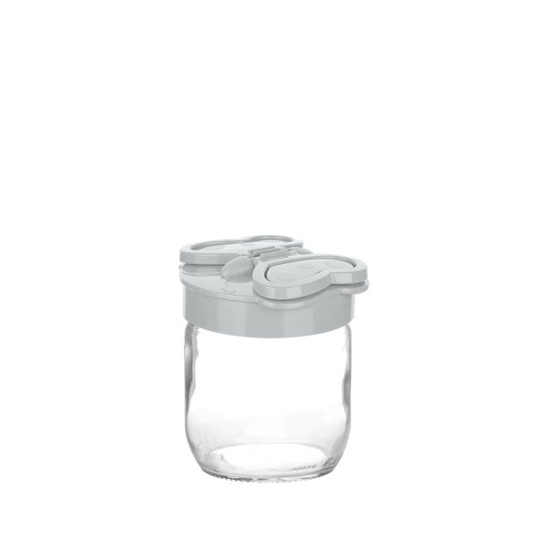 RECIPIENTE ALMACENAMIENTO VIDRIO SOLAPA MARIPOSA 425 ML - Image 2
