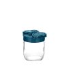 RECIPIENTE ALMACENAMIENTO VIDRIO SOLAPA MARIPOSA 425 ML