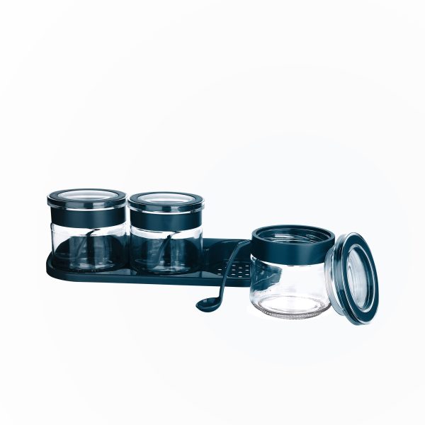 SET DE 3 ESPECIEROS CON TAPA Y BANDEJA 300ml - Image 2