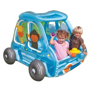 CENTRO DE JUEGOS INFLABLE COCHECITO ANIMALES CON 10 BOLAS