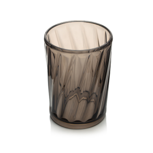 VASO BEBIDA CORTA TRANSPARENTE GRIS AHUMADO LUNAR 410 ML
