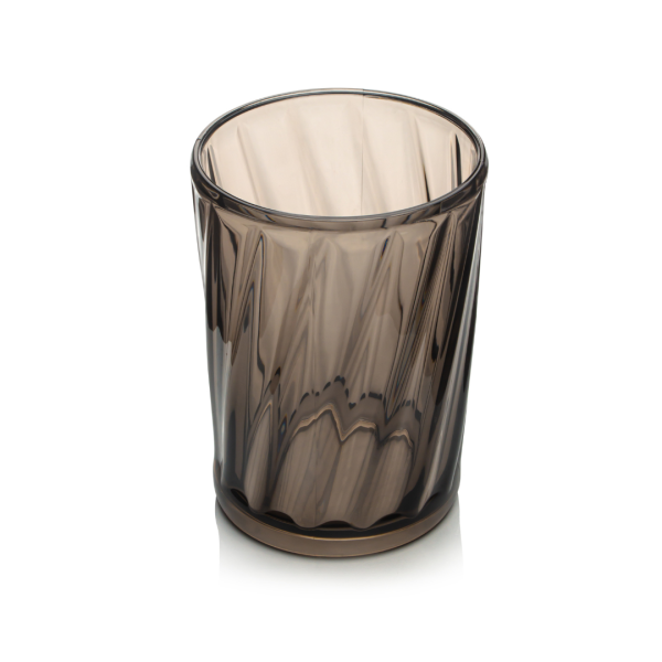 VASO BEBIDA CORTA TRANSPARENTE GRIS AHUMADO LUNAR 410 ML