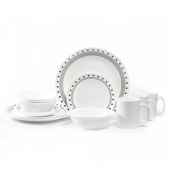 corelle city block 16 piezas