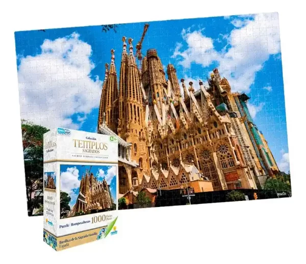 Rompecabezas 1000 Piezas Ronda Basílica de la Sagrada Familia