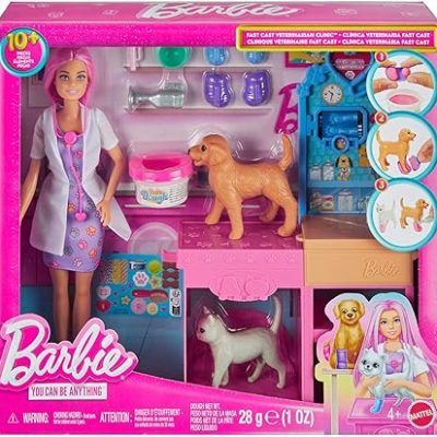 Barbie Profesiones Veterinaria Con Mascotas